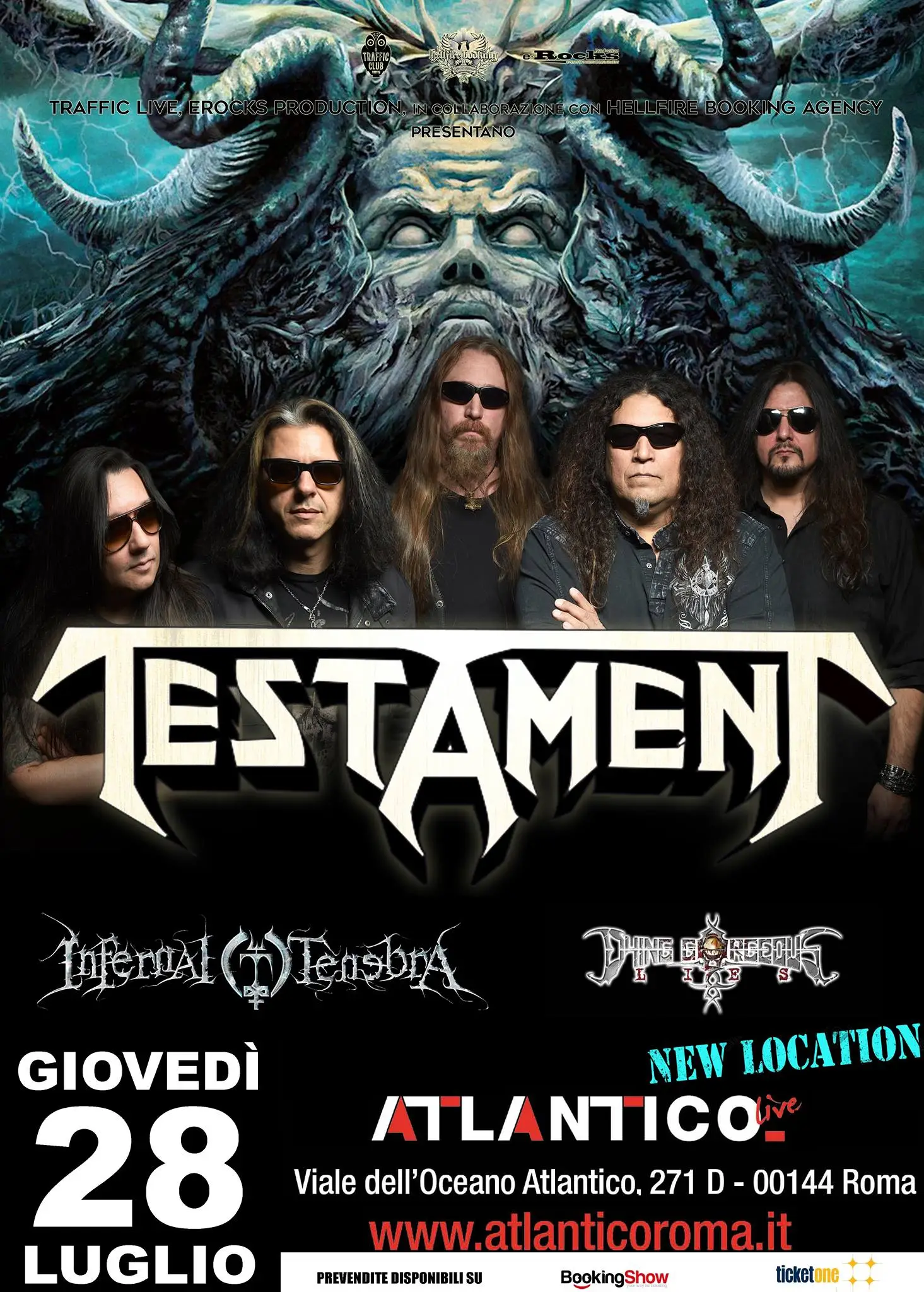 Infernal Tenebra to join the Testament North American Tour 2017